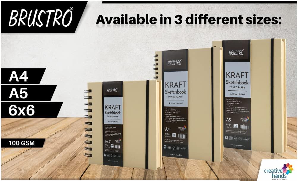 BRUSTRO KRAFT TONED SKETCHBOOK
