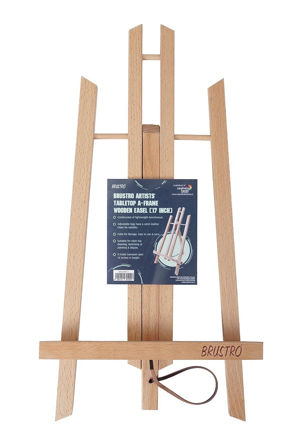 BRUSTRO TABLETOP WOODEN EASEL 
